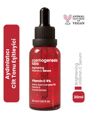 C Vitamini Serum 30ml – Aydınlatıcı, Pürüzsüzleştirici, Ince Çizgi Azaltıcı Vegan (%5 Vitamin C)