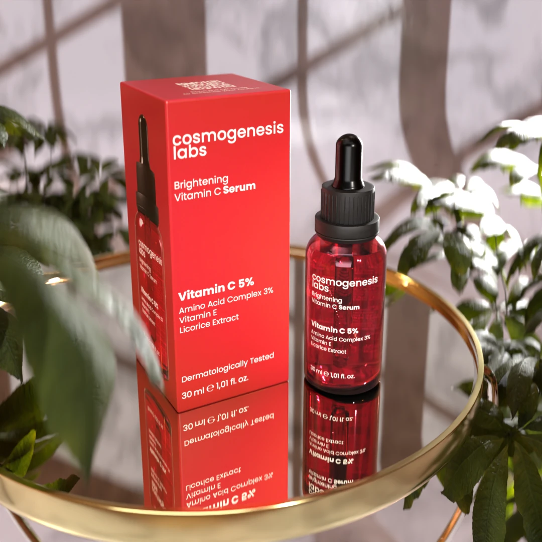 C Vitamini Serum 30ml – Aydınlatıcı, Pürüzsüzleştirici, Ince Çizgi Azaltıcı Vegan (%5 Vitamin C)