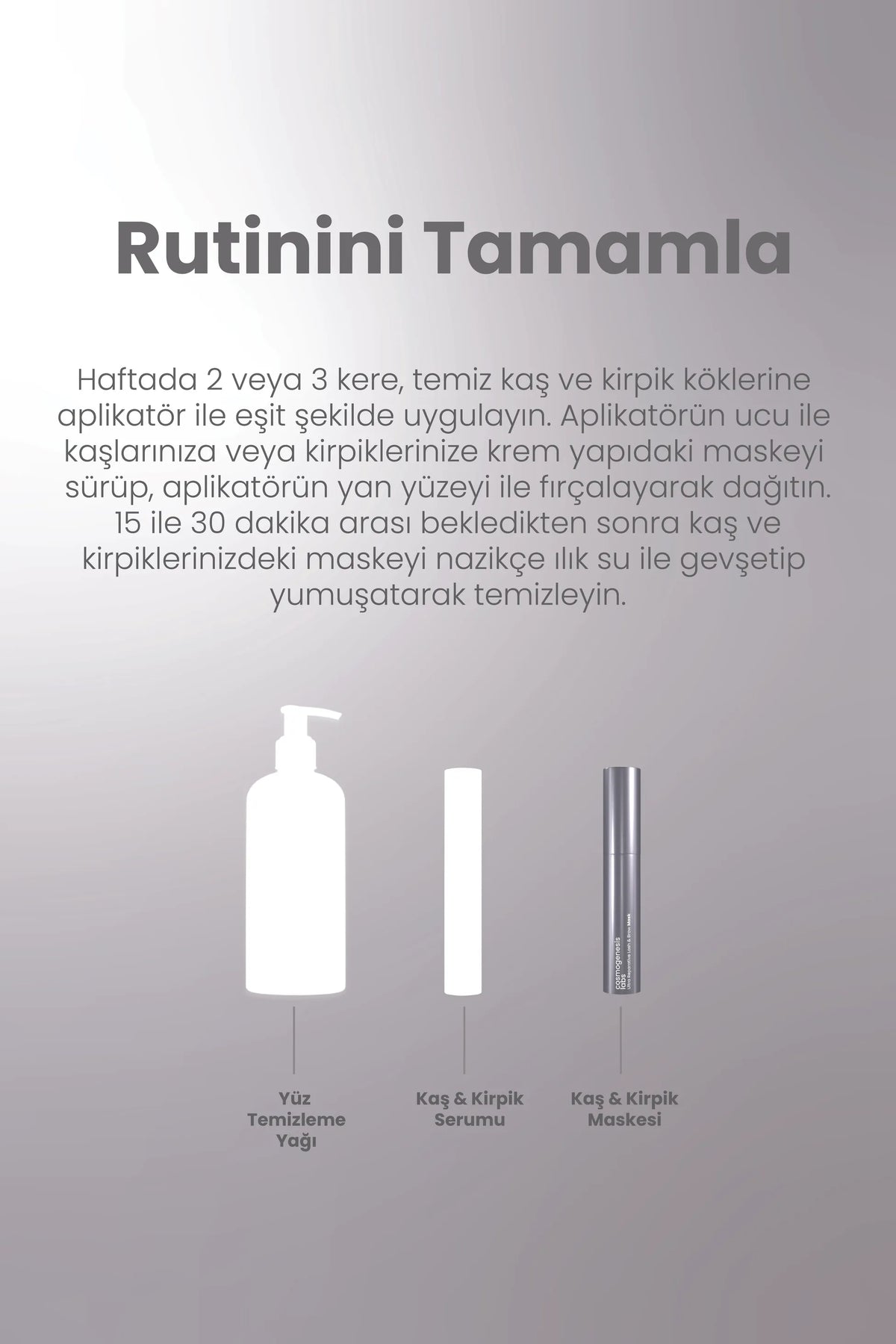 Kaş Kirpik Maskesi 9.5ml - Su Bazlı Parlatıcı Nemlendirici Onarıcı Vegan (%1 Keratin - Biotin)