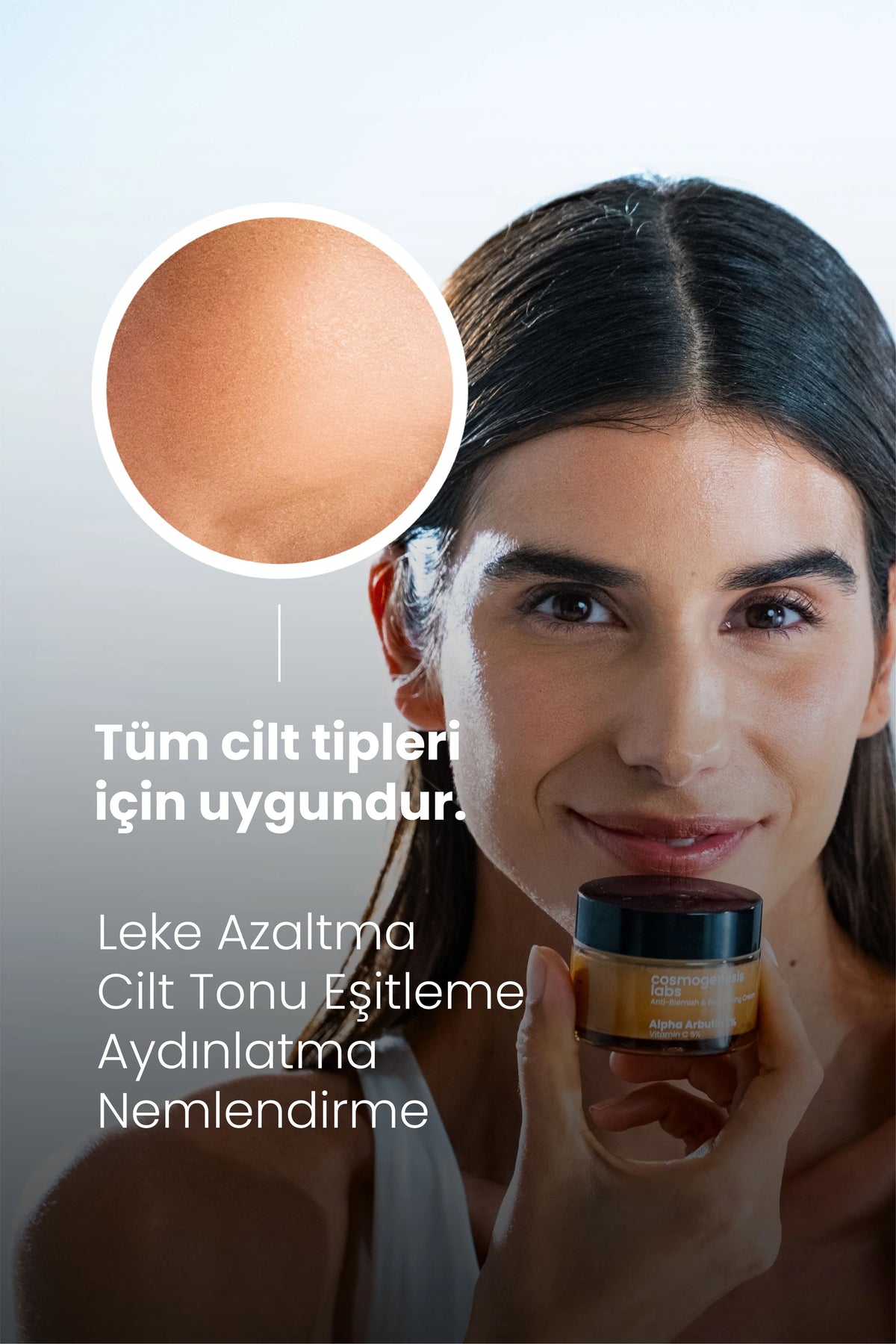 Leke Karşıtı %2 Arbutin Krem 50ml - C Vitamini Destekli Aydınlatıcı Cilt Tonu Eşitleyici Vegan