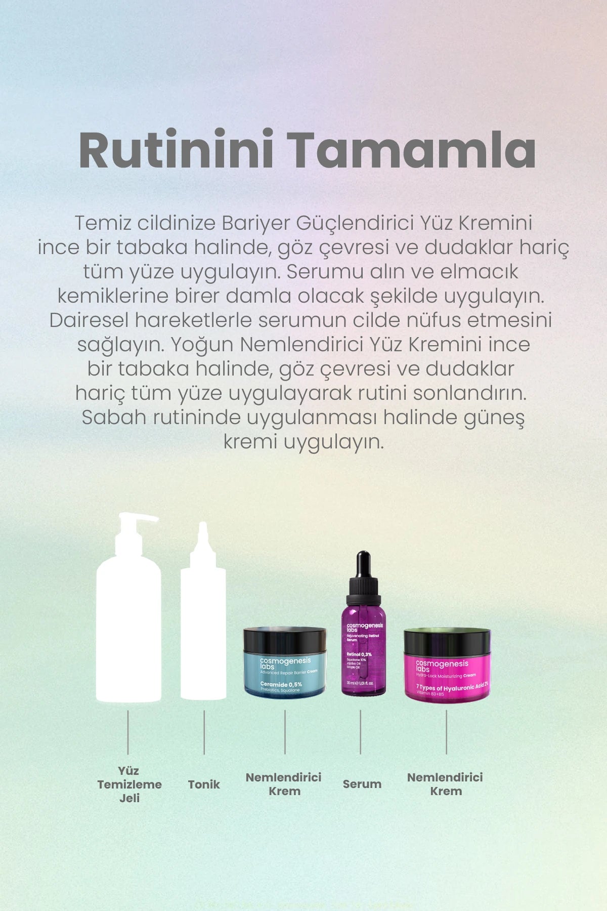Retinol Sandviç Metodu Cilt Bakım Seti Vegan