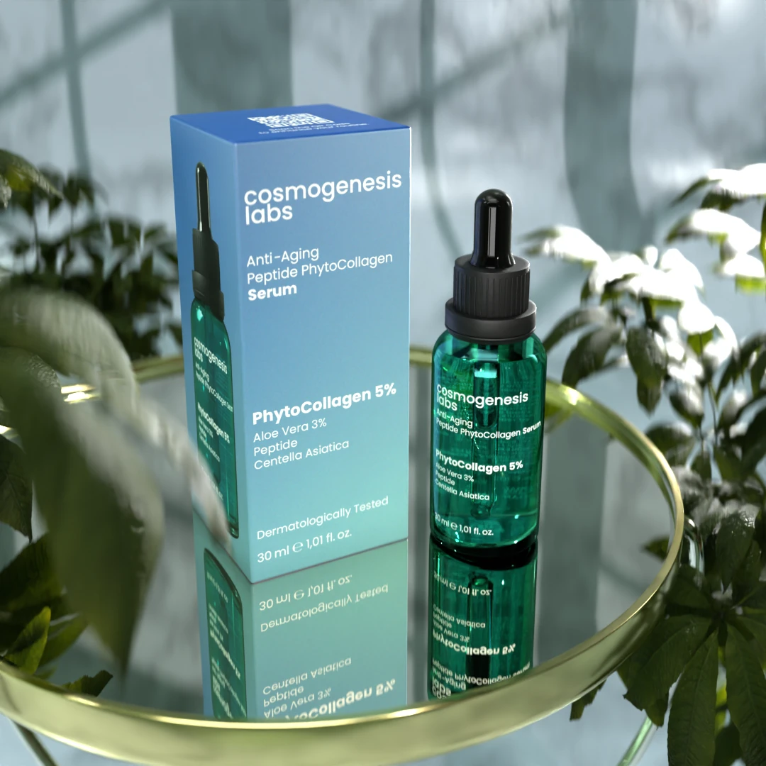 Kolajen Serum 30ml - Yaşlanma Karşıtı Sıkılaştırıcı Ve Yatıştırıcı Etki Vegan (%5 Bitkisel Kolajen)