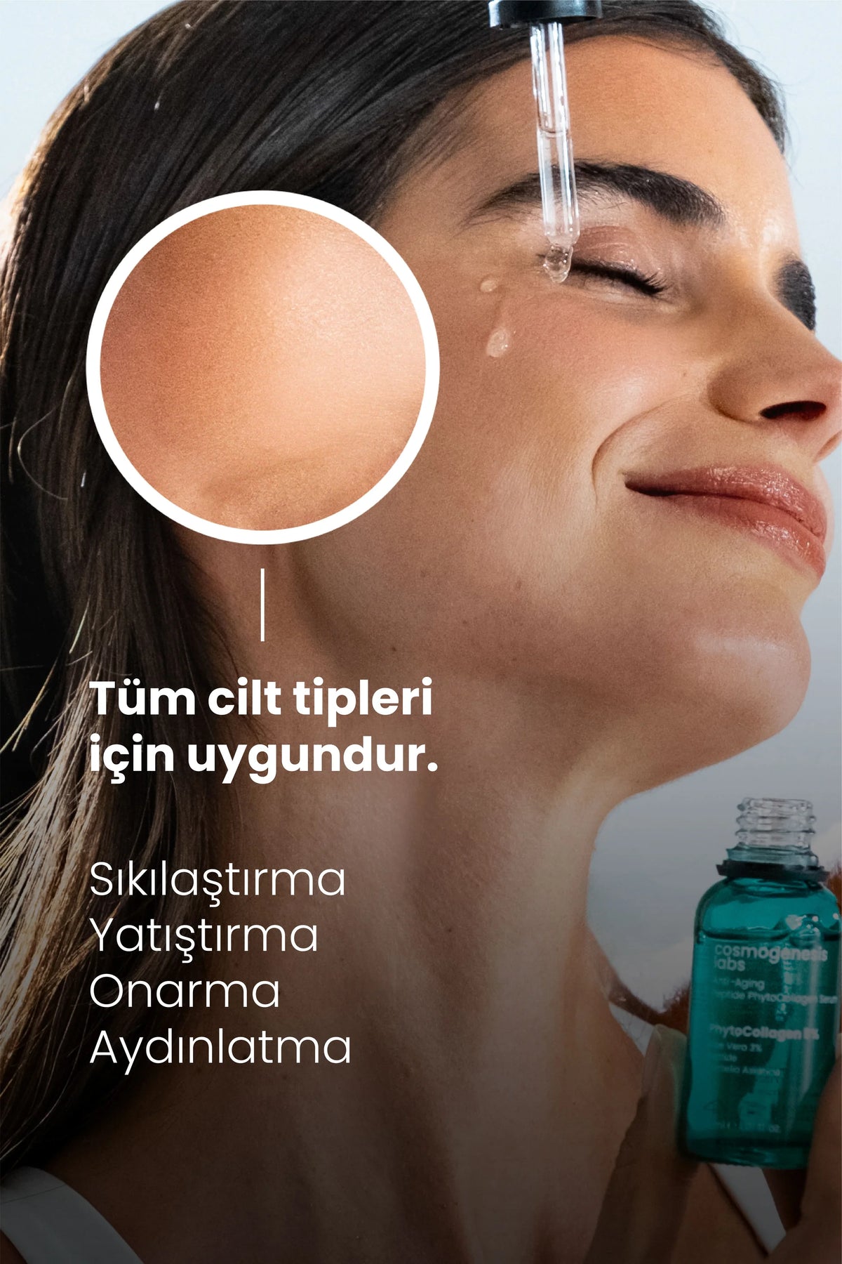 Kolajen Serum 30ml - Yaşlanma Karşıtı Sıkılaştırıcı Ve Yatıştırıcı Etki Vegan (%5 Bitkisel Kolajen)