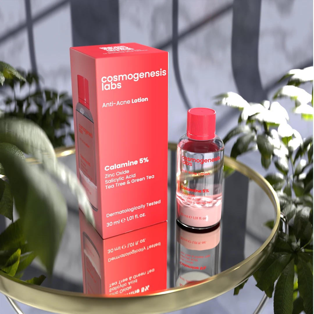 Akne Önleyici Kurutucu Losyon 30ml – Yatıştırıcı Siyah Nokta Azaltıcı Vegan (%5 Kalamin - Yeşil Çay)