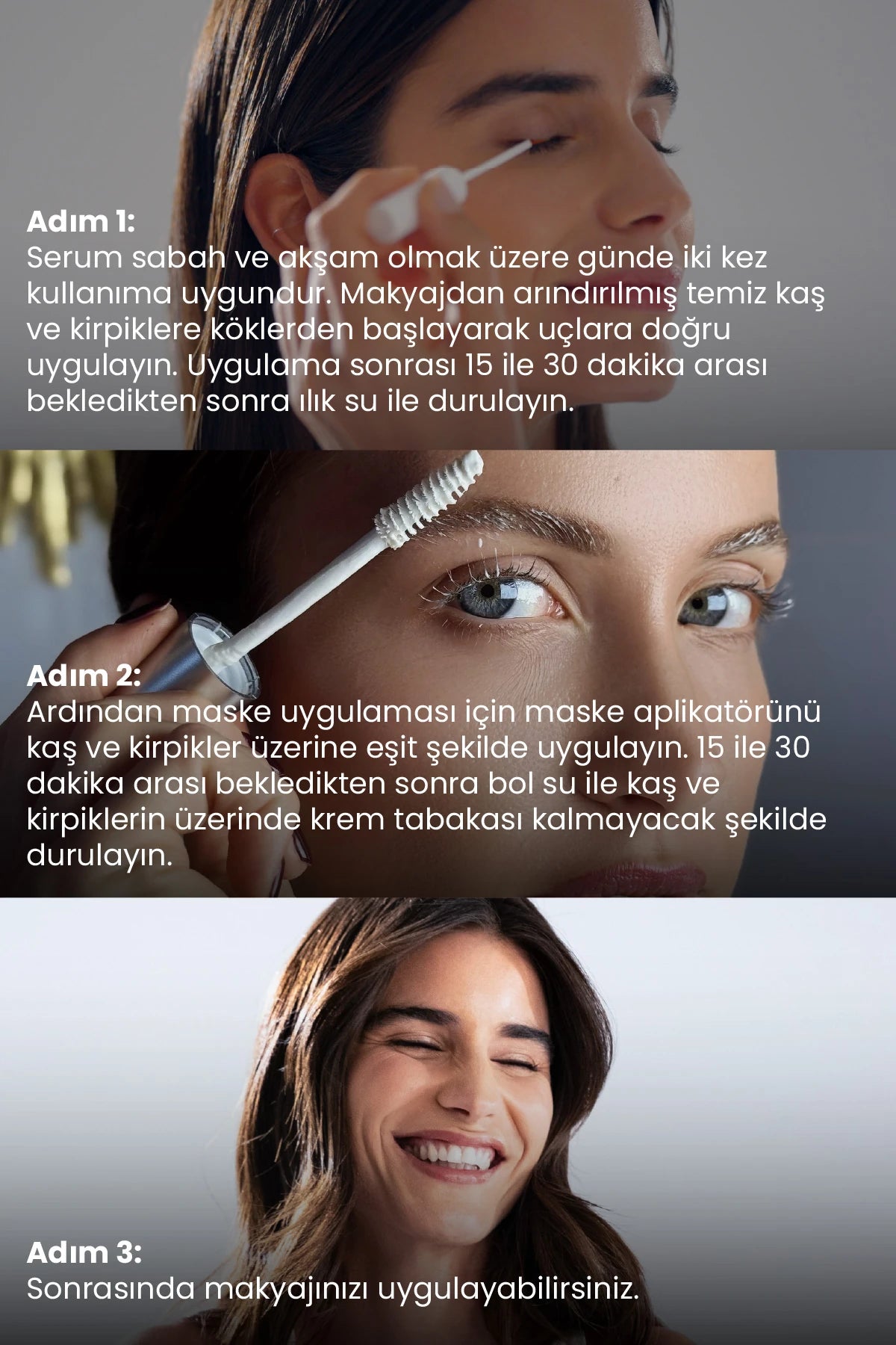 Kaş ve Kirpik Güçlendirici & Besleyici Temel Bakım Seti Vegan
