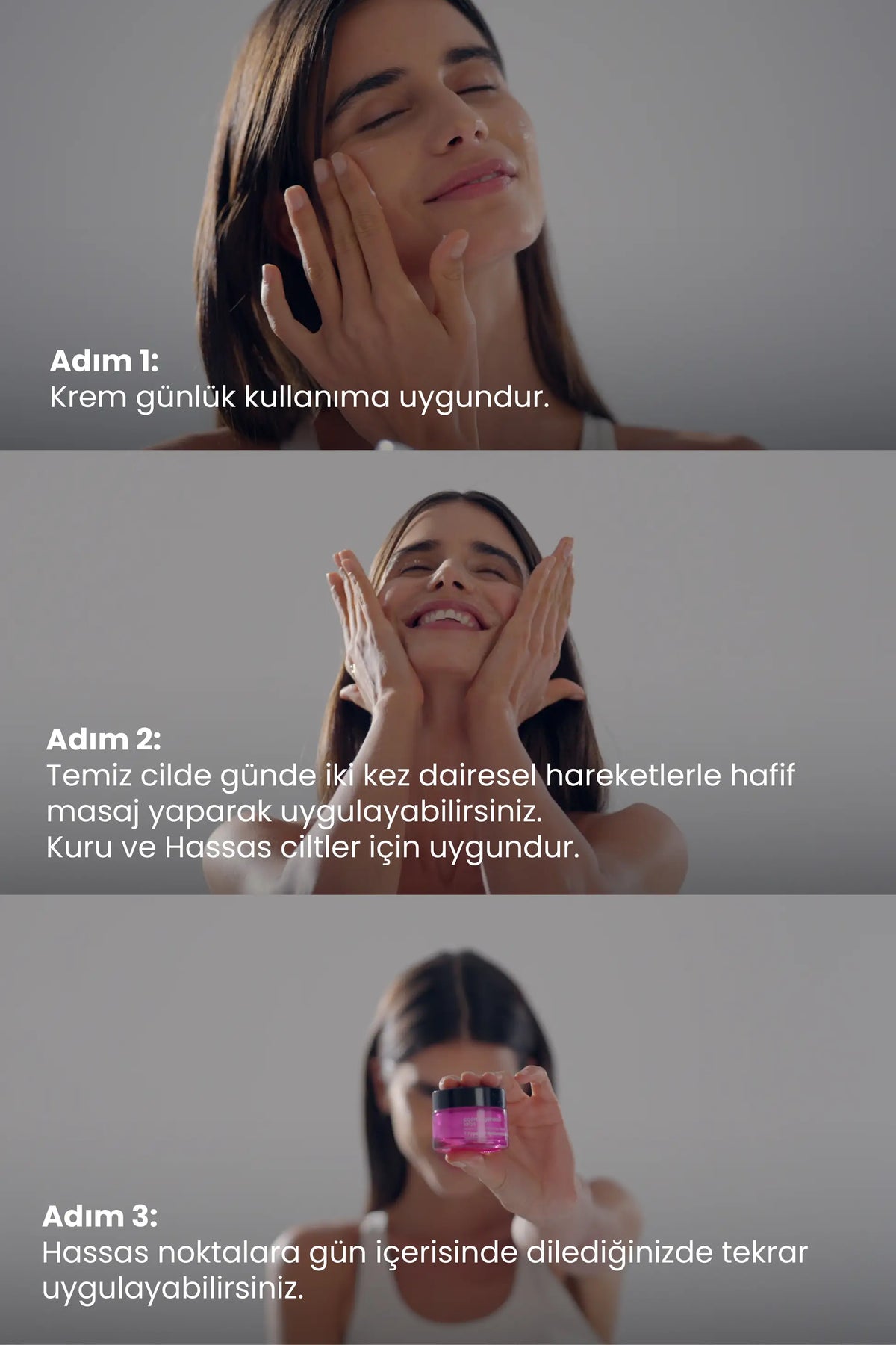 Yoğun Nemlendirici Yüz Kremi 50ml – Hassas Ciltlere Özel Su Bazlı Aydınlatıcı Ton Eşitleyici Vegan