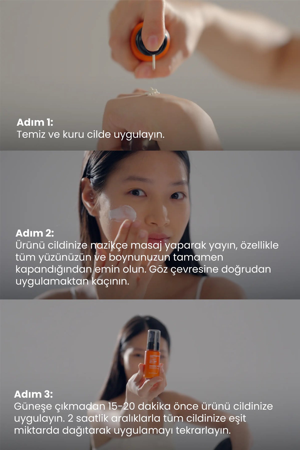 Yüz Güneş Kremi 50ml - Su Bazlı Spf 50 Ultra Koruyucu Leke Karşıtı Nemlendirici Vegan (Tüm Cilt Tipleri)