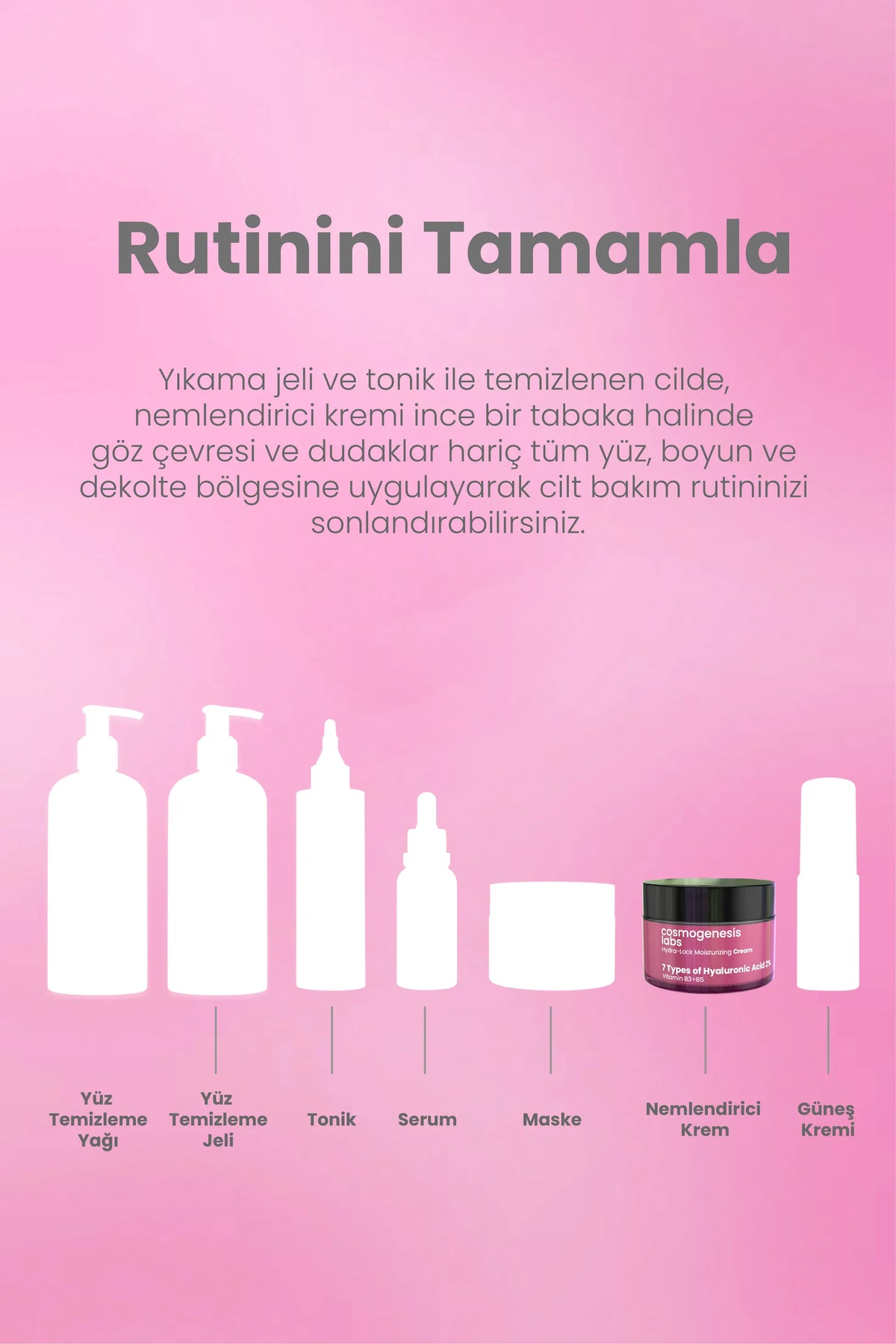 Yoğun Nemlendirici Yüz Kremi 50ml – Hassas Ciltlere Özel Su Bazlı Aydınlatıcı Ton Eşitleyici Vegan
