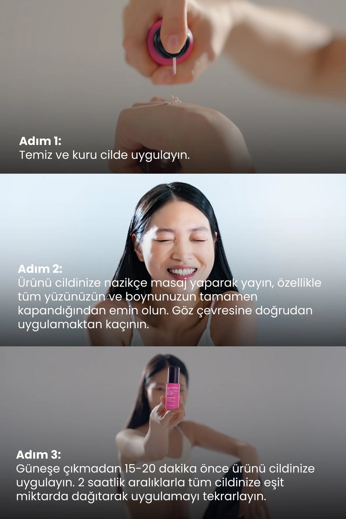 Pembe Ton Yüz Güneş Kremi 50ml - Spf 50 Su Bazlı Ultra Koruyucu Vegan (Hassas Ciltler)