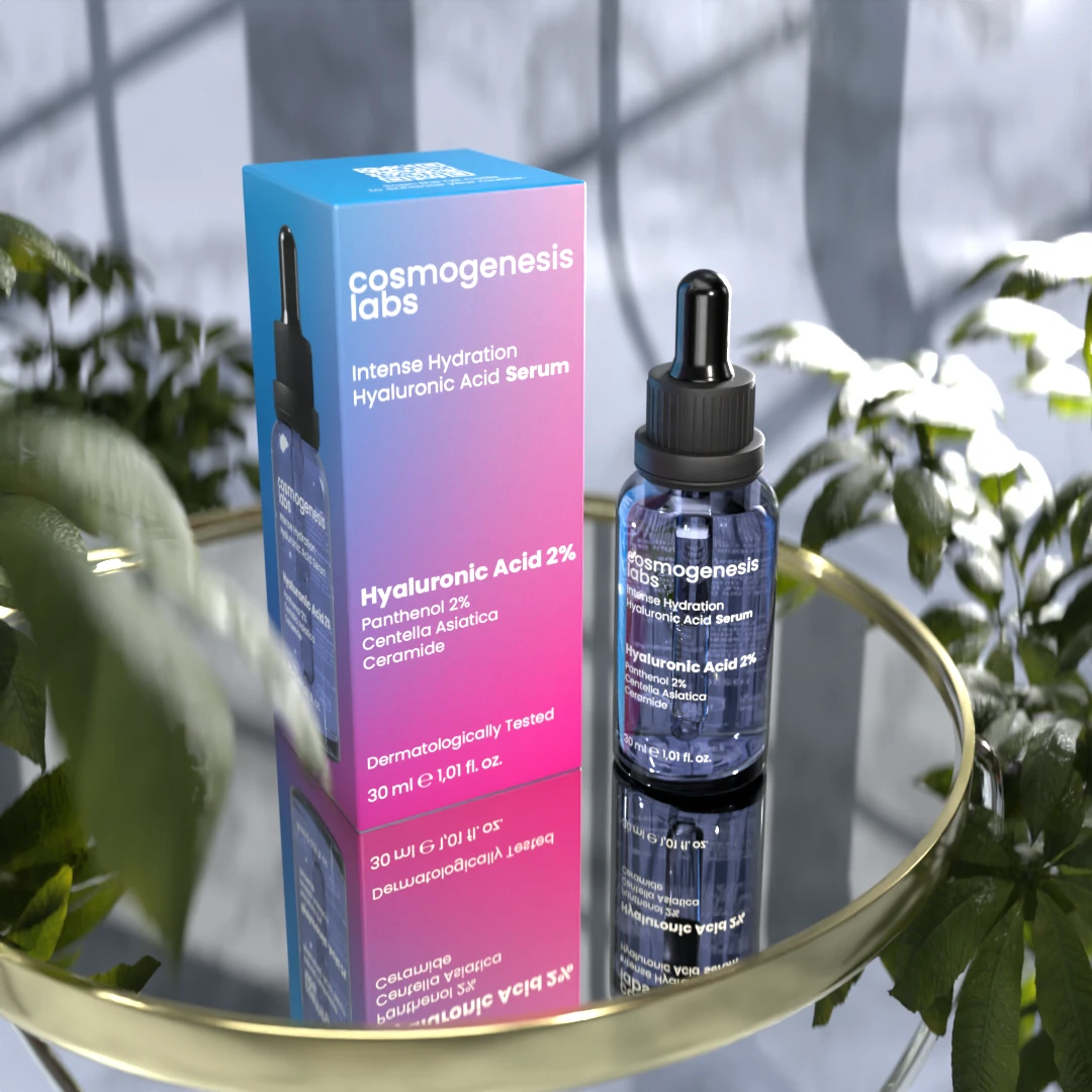 Hyaluronik Asit Serum 30ml - Yoğun Nemlendirici Kırışıklık Karşıtı Vegan (%2 Hyaluronik Asit)