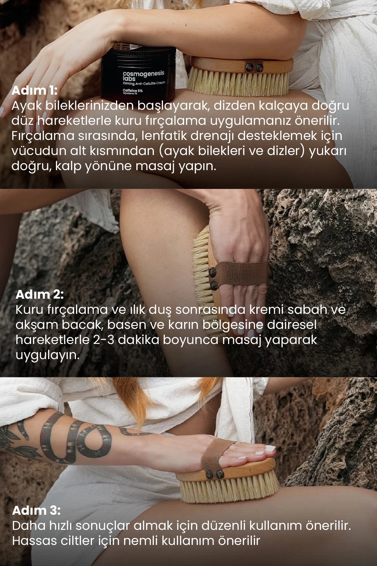 Selülit Karşıtı Ve Cilt Sıkılaştırıcı Temel Bakım Seti Vegan