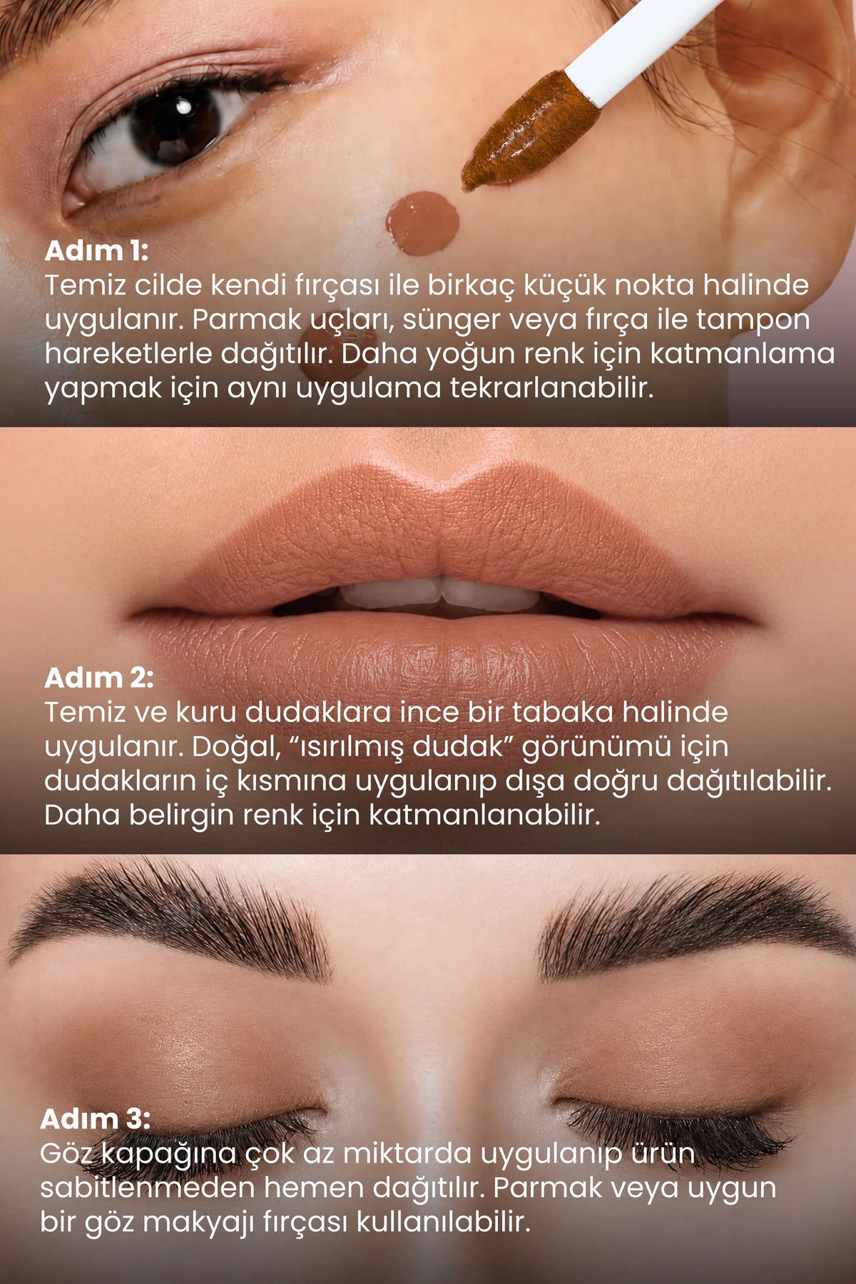 Lumi Caramel Tint 5ml – Sıcak Karamel Tonu Nemlendirici Allık Ruj Göz Farı (Su Bazlı)