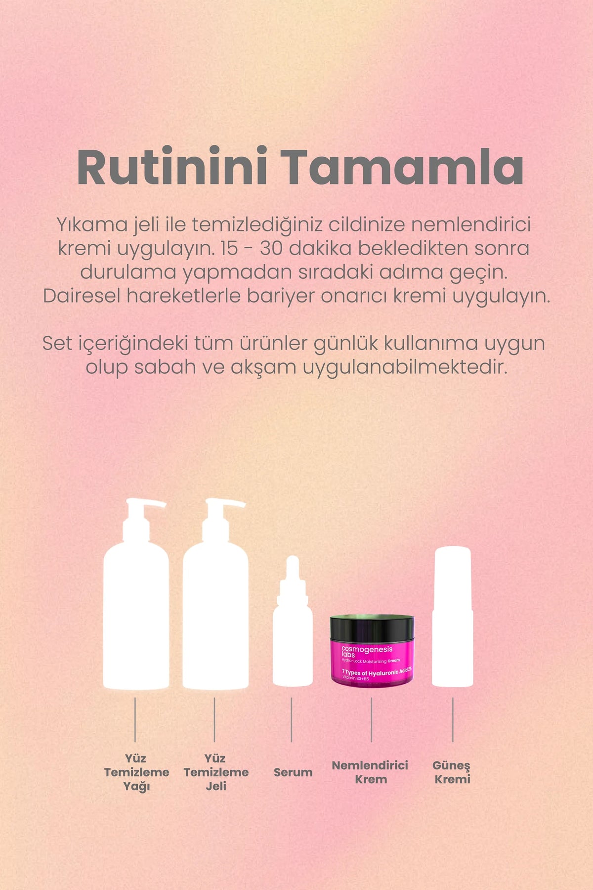 Yoğun Nemlendirici ve Bariyer Güçlendirici Cilt Bakım Seti Vegan