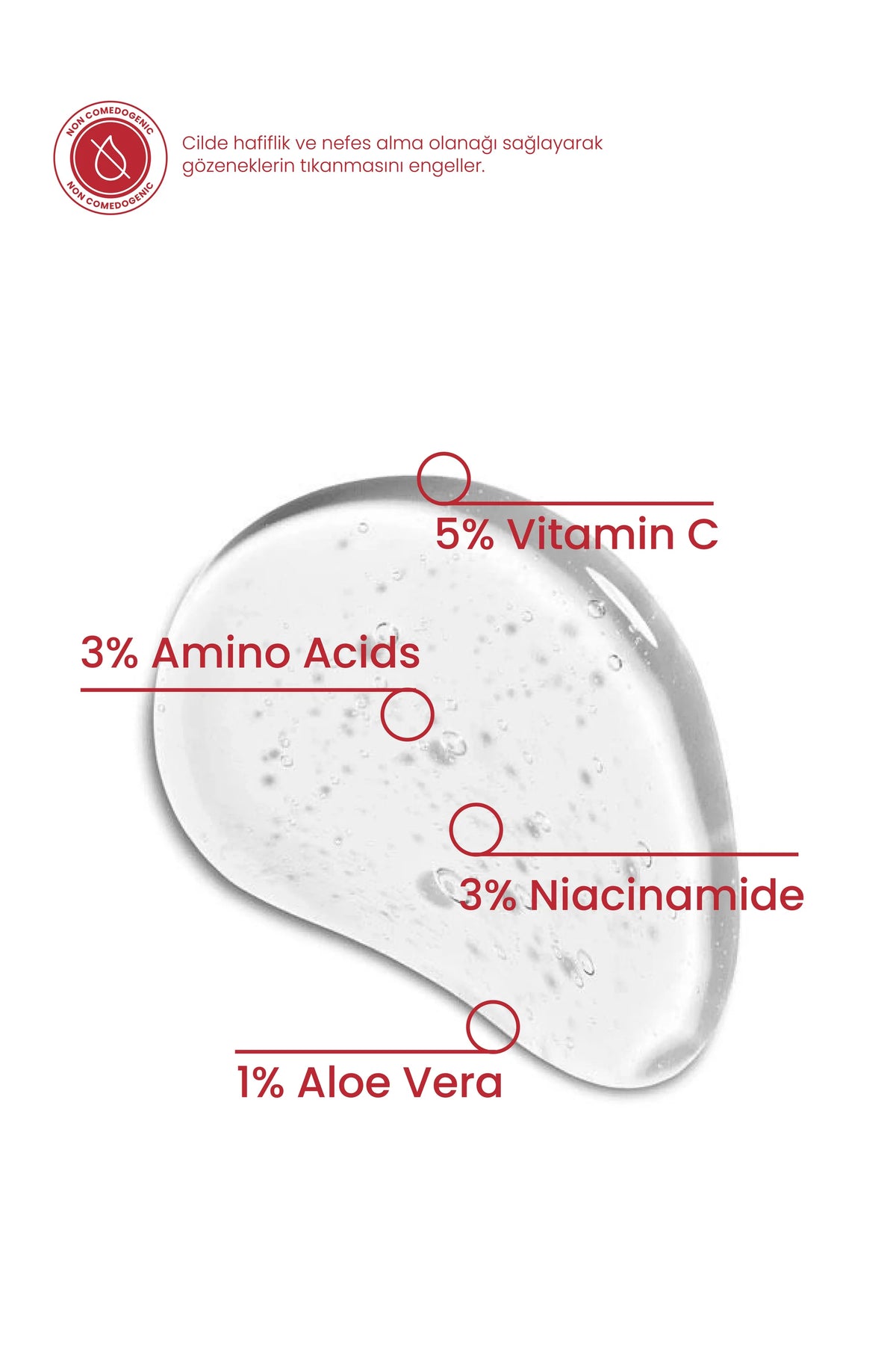 C Vitamini Serum 30ml – Aydınlatıcı, Pürüzsüzleştirici, Ince Çizgi Azaltıcı Vegan (%5 Vitamin C)
