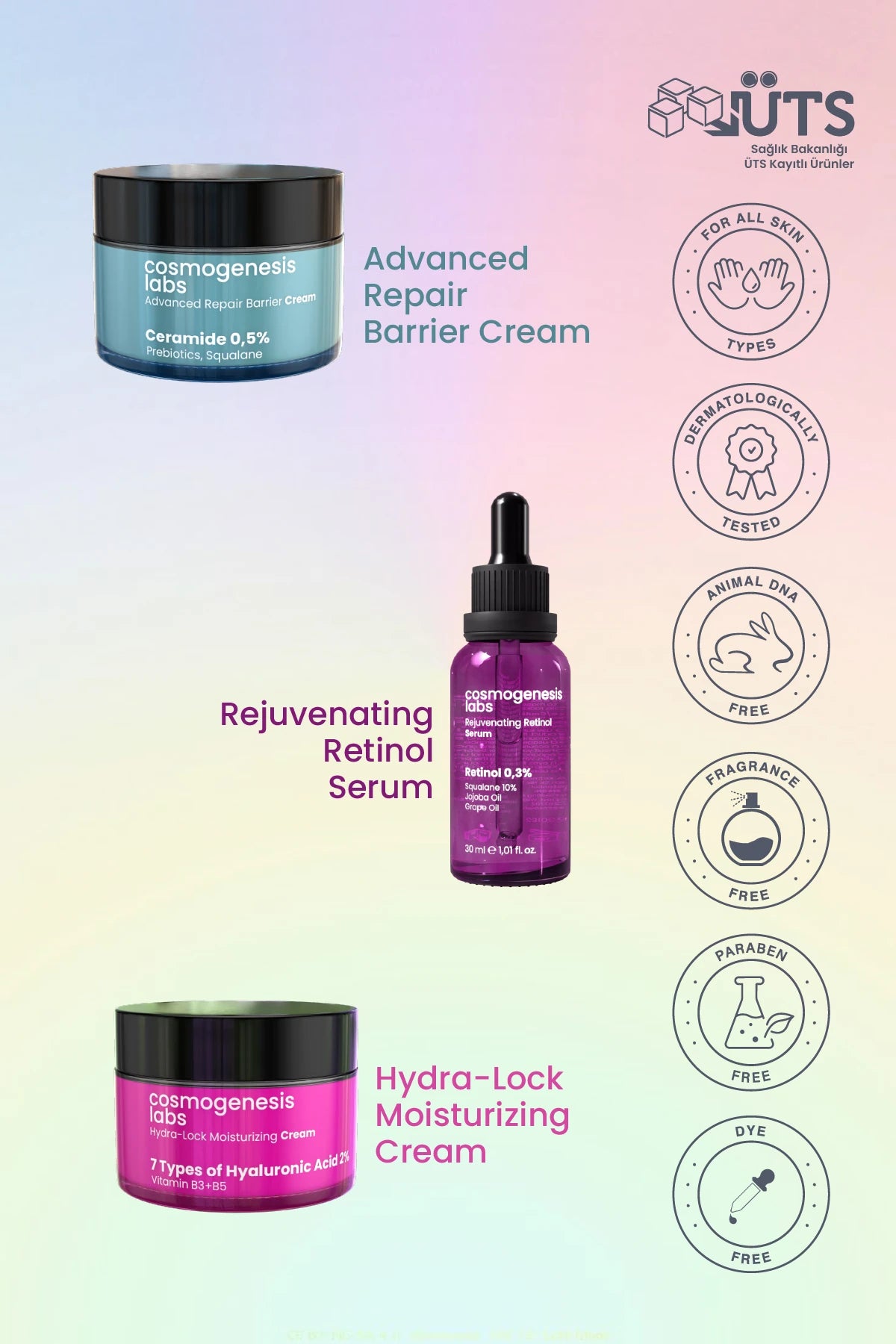 Retinol Sandviç Metodu Cilt Bakım Seti Vegan