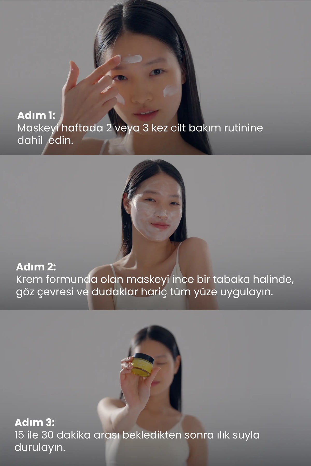 Ginseng Krem Maske 50ml - %10 Ginseng İçeren Durulanan Yenileyici Bariyer Güçlendirici Onarıcı Vegan