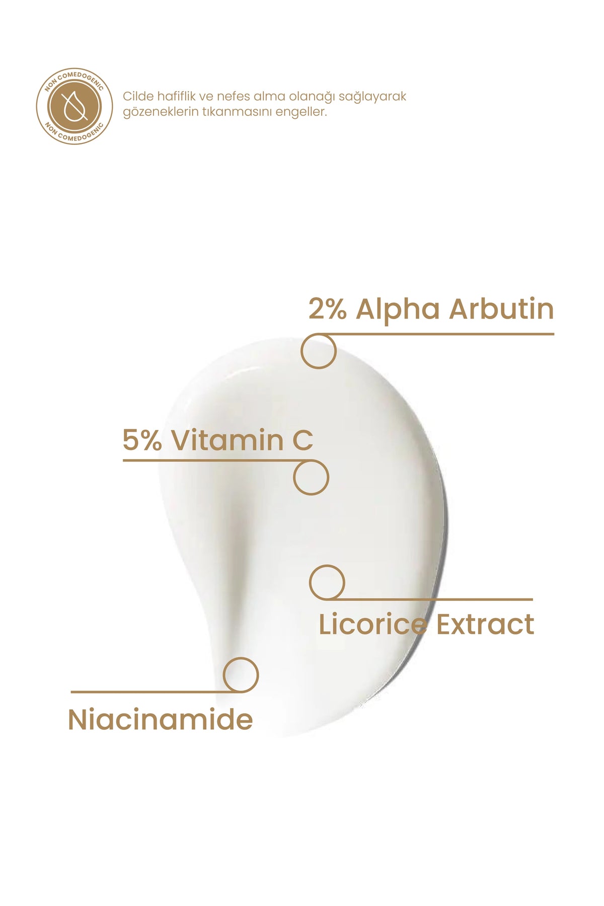 Leke Karşıtı %2 Arbutin Krem 50ml - C Vitamini Destekli Aydınlatıcı Cilt Tonu Eşitleyici Vegan