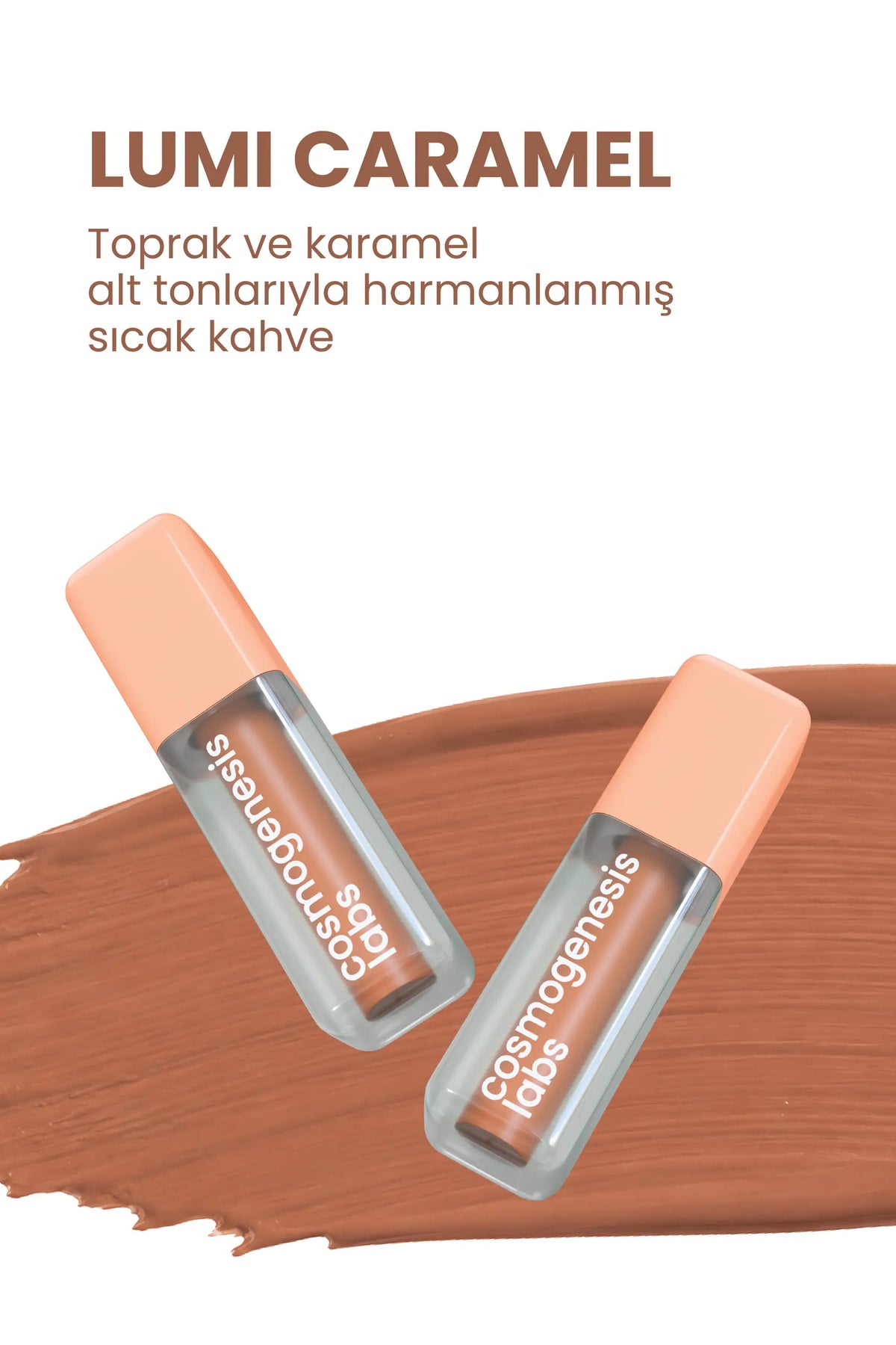 Lumi Caramel Tint 5ml – Sıcak Karamel Tonu Nemlendirici Allık Ruj Göz Farı (Su Bazlı)