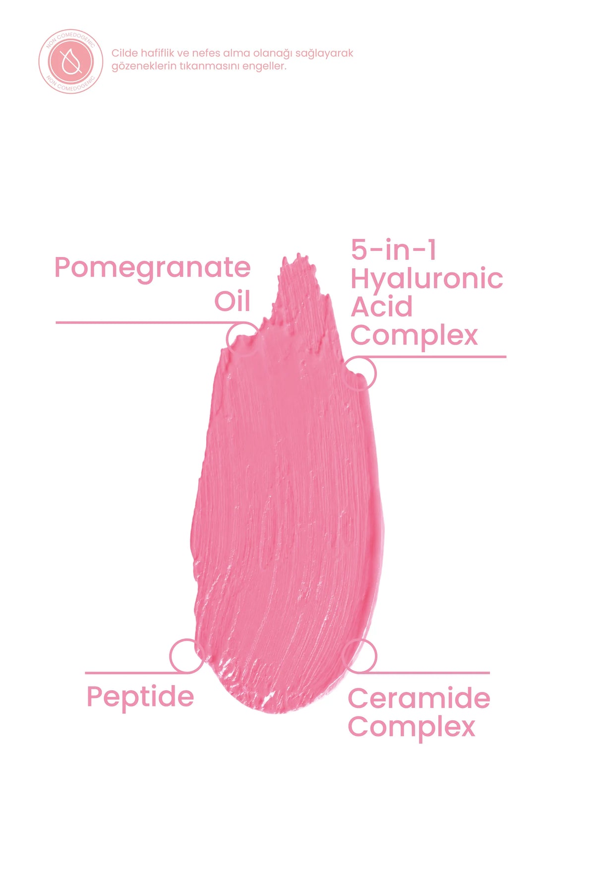 Lumi Pink Tint 5ml – Canlı Şeker Pembe Nemlendirici Allık Ruj Göz Farı (Su Bazlı)