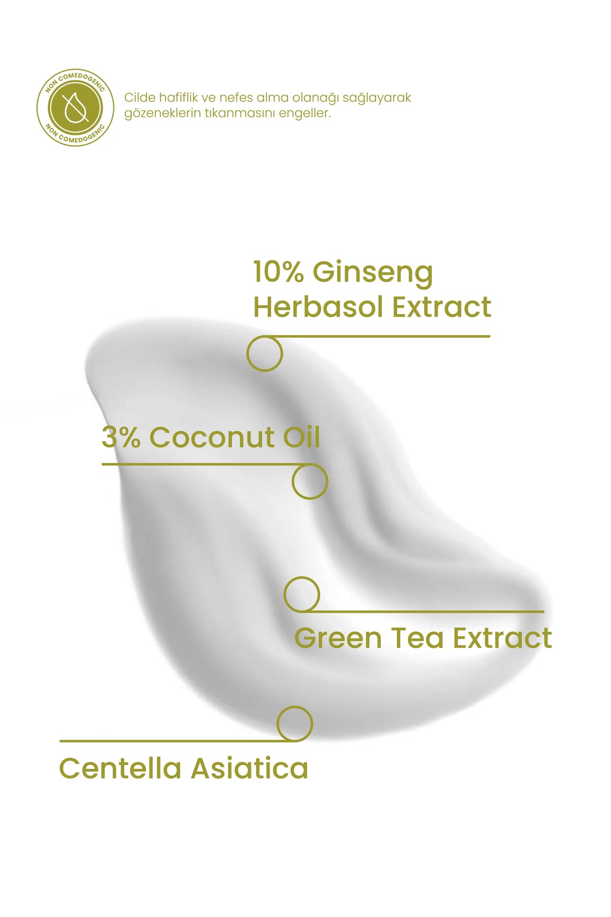 Ginseng Krem Maske 50ml - %10 Ginseng İçeren Durulanan Yenileyici Bariyer Güçlendirici Onarıcı Vegan